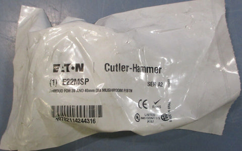 Eaton Cutler Hammer E22MSP Ser A2 Shroud For 28 and 40mm Mushroom Pushbutton