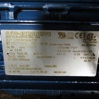 SEWEURODRIVE HELICAL GEARBOX 10.11:1 RATIO 1HP MOTOR 1751RPM R37 DRN80M4/DH