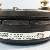 WARNER ELECTRIC EB650 24V, 35 Watts ARMATURE AND CARRIER ASSEMBLY 5382170005