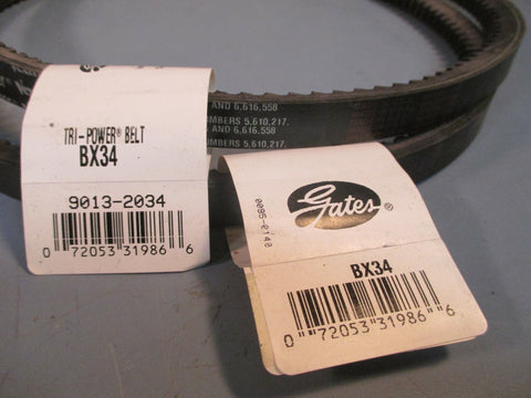 Lot of Two Gates TriPower Cogged VBelt BX34
