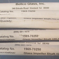 Lot of 5 Bellco Glass 196970250 Glass Impeller Shaft 10025 PROD007915