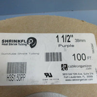 Shrinkflex 31 Sumitube Shrink Tubing H3S1.50PP 1½" 38mm Purple 100ft NEW