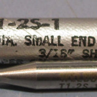 Weldon 1° Tapered End Mills T12S1 0.060" DIA 3/16" SHK USA