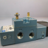 MAC 4-Way Solenoid Valve Double Acting 2 Position 722C-12-PI-611JJ W/PID-611JJ