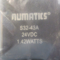 Numatics S22E-03BKMTXS01 Solenoid Operated Quick Exhaust Safety Valve 40-150 PSI