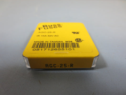 5 Nib Cooper Bussmann AGC25R 1 Ka 32V Vac Fuse