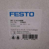 Festo FRC-1/4-D-MINI 159605 Air Preparation Combination Service Unit, 40 Micron