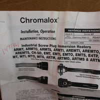 Chromalox AREMT0335T2 Industrial Screw Plug Immersion Heater LOT OF TWO