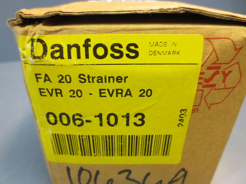 Danfoss FA20 3/4" Strainer EVR 20EVRA 20 P/N: 0061013 New