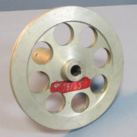Unknown 0.185" Max V-Belt Pulley 6.25" Dia. 0.59" Bore ID & 1.12" Ext. ID Used