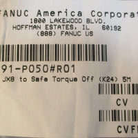 Fanuc D80F-0191-P050#R01 Cable Assembly Alpha-i amp JX8 Safe Torque Off 5m Long
