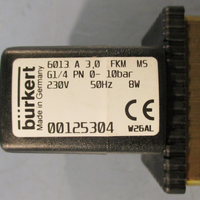 Burkert 00125304 Solenoid Valve 230V 50Hertz 6013 A 3.0 FKM MS
