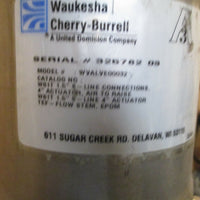 Waukesha Cherry-Burrell Shut-Off Valve 1.5" Sanitary WVALVE00032