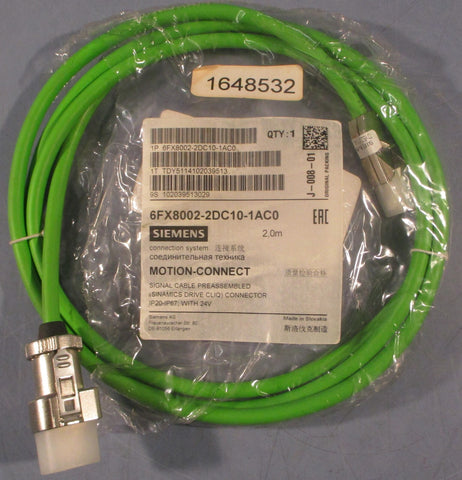 Siemens 1P 6FX80022DC101AC0 Preassembled Signal Cable 2m L Servo Encoder Cable
