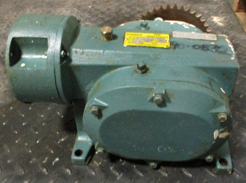 Dodge CM21A Speed Reducer 288:1 Ratio .65HP Max 1750RPM 4060LB-IN 1-1/2" Shaft D