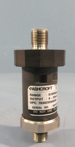 Ashcroft G2 Pressure Transducer 03000 PSI, 420mA, Type 12 UPC: 783029588956