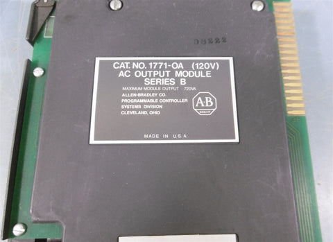 Allen Bradley 1771OA AC Output Module Ser B 120V LOT OF 6