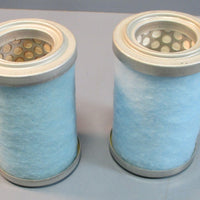 Lot of 2 Rietschle 730 937 Fiberglass Filters 1-3/4" ID, 3-1/8" OD, 4-7/8" NWOB