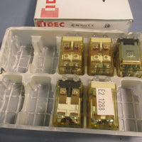 Lot of 5 Idec Ice Cube Relays, 24VDC Coil, 10A 120VAC RH2BU