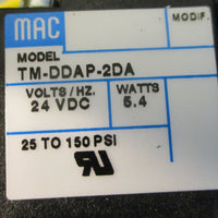 Mac Valves 82AAABKATMDDA52DA Solenoid Valve w/ TMDDAP2DA 25150 PSI