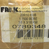 Falk 789348 20R10 Coupling Coupler Hub 1.750 Bore 3/8 x 3/16 KW