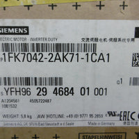 Siemens Servo Motor Simoticis 3 1FK7042-2AK71-1CA1 NEW IN BOX
