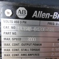Allen Bradley 1326AB-B420E-S2L Ser B AC Servo Motor 3000 RPM