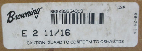 Browning E 211/16 Quick Disconnect Bushing 211/16" Bore 6" Flg Dia 25/8" W