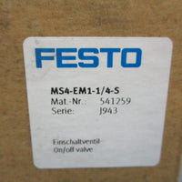 Festo MS4EM11/4S On/Off Valve NEW