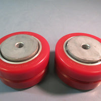 Swivel-EAZ Caster Wheel Red Lot of Two W-420-SWF-1/2