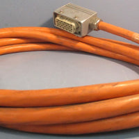 Indramat 04-0101 N.C. Cable 20Ft Long IN-197-02-21-092 W/ 2 Connector Sockets
