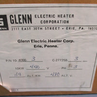 Glenn Electric Heater 1040663 3 Stack Immersion Heater 440V 3PH