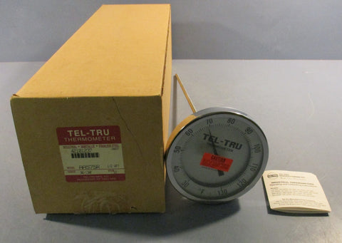 TelTru Thermometer AA575R Analog dial Thermometer Stem 12 "