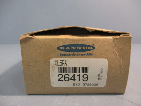 BANNER ENGINEERING CL5RA LOGIC MODULE MAXI-AMP INPUT; 105-130VAC 12-28VDC 26419