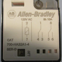 Allen Bradley 700-HA32A1-4 Relay Module Ser D 250VAC 10A 30VDC