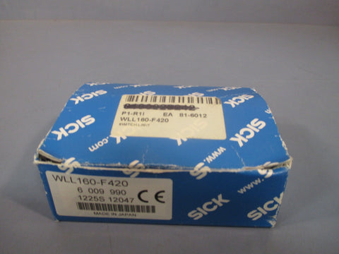 SICK PHOTO FIBER OPTIC SWITCH 4PIN 1030 VDC 100MA WLL160F420