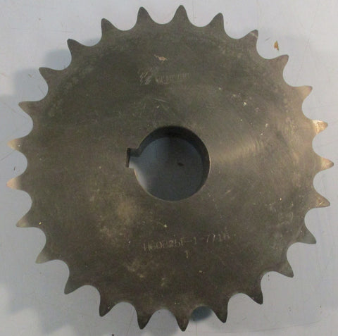Tsubaki H60B25F17/16 Roller Chain Sprocket 17/16" Bore Keyed 25 Teeth
