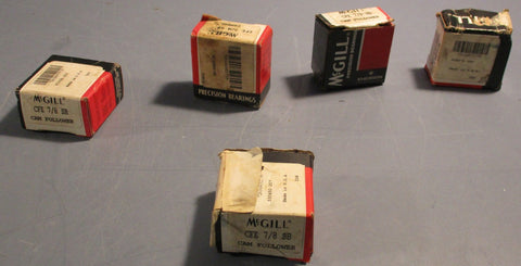 Mcgill CFE 7/8 SB Camrol Cam Follower 7/8" Dia 1/2" Roller W (Lot of 5)