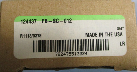 Dodge FBSC012 3 Bolt Flange Block Bearing 3/4" Bore 124437