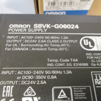 Omron DC Power Supply 24Vdc 2.5A 50/60Hz S8VKG06024
