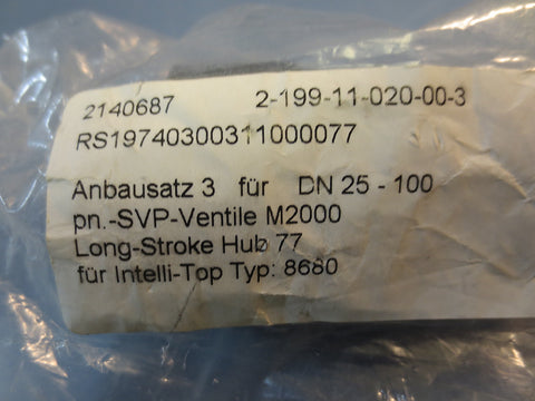 Kit for DN 25100 pn SVSVentile M2000 Long Stroke Hub 77 2140687 New