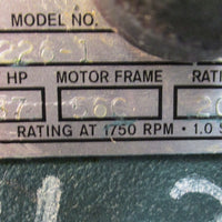 Grove Gear BMO02261 Flexaline 20:1 Ratio Gear Reducer 56C Frame, 2.37 Input HP