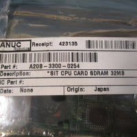 Fanuc A20B-3300-0254 SIT CPU Card SDRAN 32MB