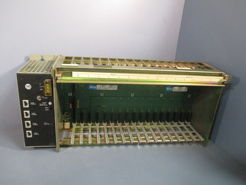 AllenBradley 16slot Chassis Module Ser B 1771A4B w/Power Supply 1771PS7