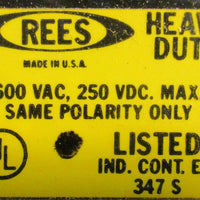 New Rees Heavy Duty 01968-032  Control Unit GRN -1.25 RED Pl PLGR IN BOX