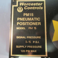 Worcester Controls PM15 Pneumatic Positioner 1/4" NPT, 315 PSI Signal