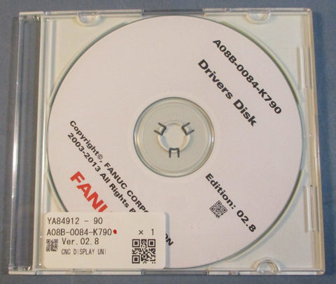 Fanuc A08B0084K790 Drivers Disk, Edition 02.8 YA84912  90