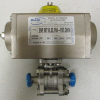 Max-Air ENP.MT16.S3.F04-F07.CH14 Rack & Pinion Actuator 150psi Max