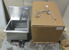 Sani-Lav 504 Hands Free Stainless Steel Sink w/ Double Knee Pedal 16 x 16 x 10"