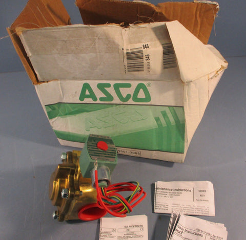 ASCO RedHat 8221G009 Slow Closing Solenoid Valve 1-1/4" 5-150PSI